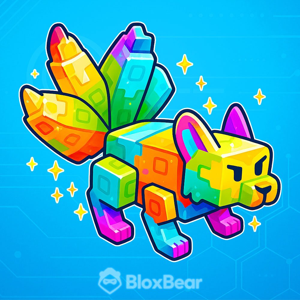 Rainbow Corrupted Kitsune